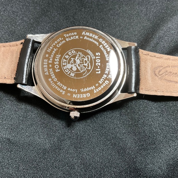 Fossil Disney Donald Duck Watch Women Silver Tone Mood Changing Dial - Picture 6 of 15